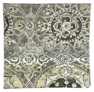 Pottery Barn Jacquelyn Medaillon 100 % Baumwolle Euro Schein 26" x 26" - Bild 1 von 5
