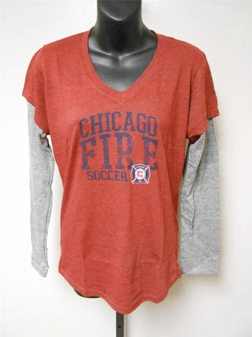 NEW CHICAGO FIRE WOMENS Large L TOUCH By Alyssa Milano Shirt Cover