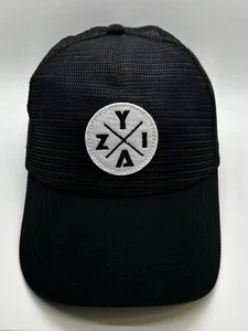 ZYIA Active Cap Hat Adult Black Mesh Snapback Polyester Cotton - Picture 1 of 7