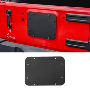 Tailgate Spare Tire Carrier Filler Plate Black Fits 2007-2018 Jeep Wrangler JK - Picture 1 of 11