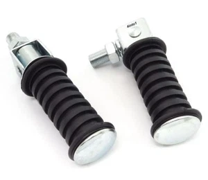 Universal Round Folding Foot Pegs 12mm Passenger Footrests Footpegs Foot Peg - Picture 1 of 1