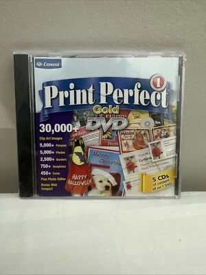 Print Perfect Gold DVD 30,000+ Clip Art Images and More - Image 1 of 2