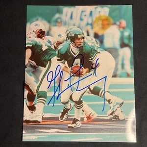 Fotografia 8x10 autografata Glenn Foley NY Jets in azione firmata da KSK - Foto 1 di 3