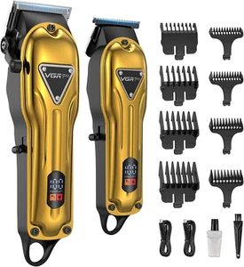 Hair Clippers for Men, Cordless Clipper and Trimmer Set, Zero Gap T-Blade Beard - Picture 1 of 6