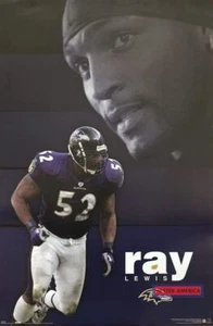 Ray Lewis Baltimore Ravens 2003 NFL Poster 22.5 x 34 - Picture 1 of 1