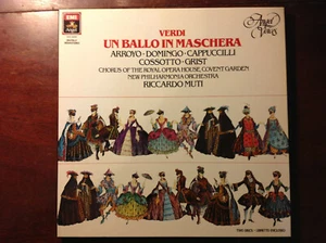 Verdi - Un Ballo In Maschera - RICCARDO MUTI 1975 ANGEL 3-LP BOX SET - Picture 1 of 3