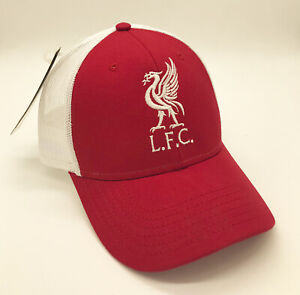 Liverpool FC Red Trucker Cap with Embroidered Logo. Free Worldwide shipping!