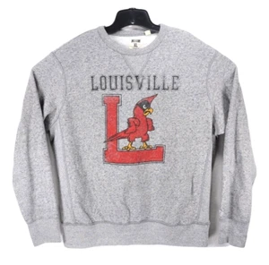 Tailgate Men's Gray XL Louisville Cardinals Football Super Soft Sweater - Picture 1 of 5