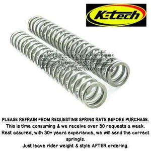 Suzuki GSF1200 N Bandit 1996 - 2006 K-Tech Fork Springs 37x375mm (VARIOUS RATES) - Picture 1 of 3