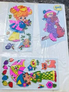 Pegatinas vintage tridimensionales Fluffy Adorables 1980 - Imagen 1 de 3