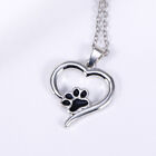 Necklace Portable Heart Shape Paw Pattern Charm Necklace Birthday Wedding
