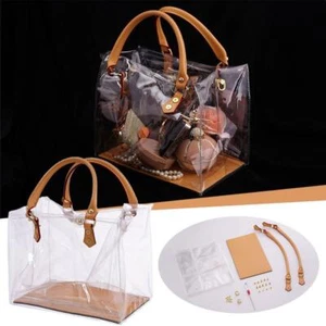 PVC Handbag Making Kit Clear Gift Bag Fashion Tote Bag Travel I8W6 - Picture 1 of 20