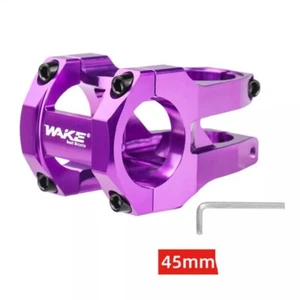 WAKE 31.8*35 Short Stem Aluminium City Road Bicycle Handlebar Downhill Purple - Picture 1 of 2
