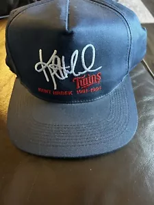 VTG 1994 Dairy Queen Minnesota Twins Snapback Hat Kent Hrbek MLB Blue Cap NWT - Picture 1 of 5