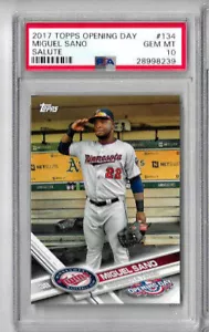 2017 Topps Opening Day Miguel Sano PSA 10 - Picture 1 of 1