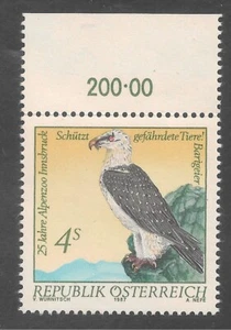 Austria #1411 (A780) VF MNH - 1987 4s Bearded Vulture - Picture 1 of 1