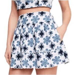 Agua Bendita for target mini floral tiered dress, blue, white, Size XXS - Picture 1 of 9