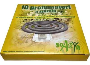 10 SPIRALI PROFUMATE ESTERNO CON PORTA ZAMPIRONE IN METALLO ANTIZANZARA INSETTI - Picture 1 of 1