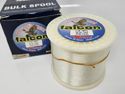 Línea de pesca monofilamento Mason Falcon 1 lb. Carrete a granel de prueba de 10 libras de 5100 yardas Foto 1 de 2