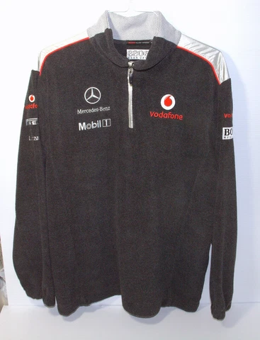 Official F1 McLAREN MERCEDES Vodafone HUGO BOSS Fleece PULLOVER Sweater XL NWOT Cover