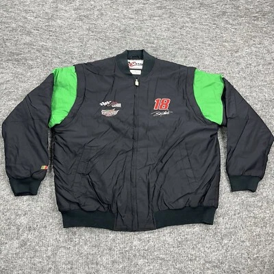 Chaqueta NASCAR Bobby Labonte Para Hombre Abrigo Extra Grande Baterías Interestatales 18 Persecución Foto 1 de 4