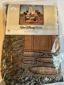 Disney Wandteppich gewebt Überwurf Decke Mickey & Minnie 60" x 50" 100 % Baumwolle - Bild 1 von 2