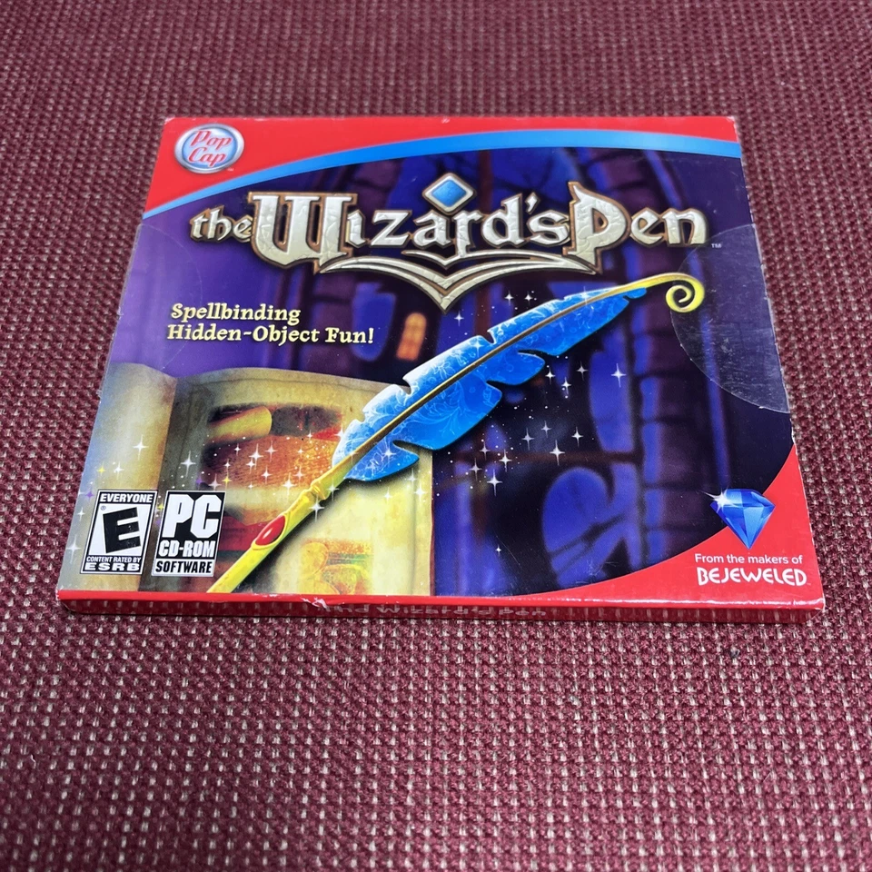 📦 The Wizard's Pen (PC CD-ROM, 2008, Pop Cap, Spellbinding Hidden-Object Fun!) - Image 1 of 1
