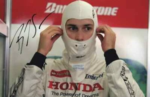 ***  BRUNO SENNA  -  HONDA/HONDA  -  SIGNED  -  F1  ***  9x6 photo - Picture 1 of 2