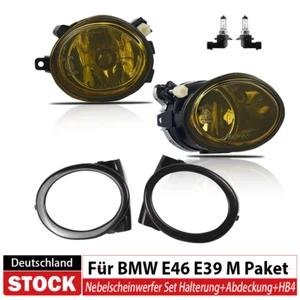 Nebelscheinwerfer Set Für BMW E46 E39 M Paket Technik M3 M5 Klarglas Gelb+HB4 - Photo 1/13