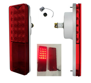 Pair 67-72 GMC CHEVY Fleetside Pickup Truck LED Tail Lights Housing & Flasher