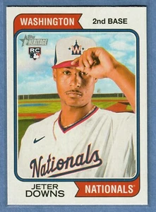 Tarjeta de novato Topps Heritage Jeter Downs 2023 #84 Nationals RC QTY - Imagen 1 de 2