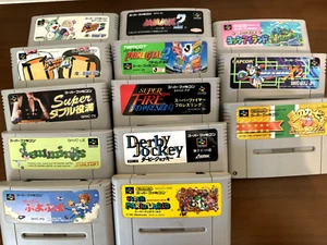 Games Nintendo Super Famicom 13titles Set SFC Japan Mario Rockman Kieby Lemmings - Picture 1 of 4