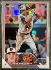 2023 Topps Chrome Gunnar Henderson Refractor RC Card #2 - Baltimore Orioles