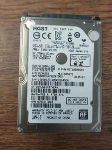 HGST Travelstar 1TB 5400 RPM 2.5" Internal HDD (HTS541010A9E680) - Picture 1 of 3