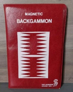 Backgammon Bolsillo de Viaje Hip Hugger De Colección Sin Perforar Juego Magnético Smethport - Imagen 1 de 5