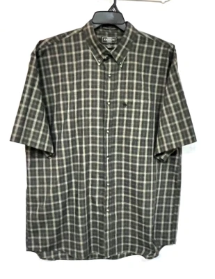 Usada en Excelente Condición Ropa Deportiva Caballero Camisa a Cuadros con Botones Para Hombre XL Manga Corta Foto 1 de 4