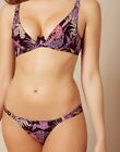 AGENT PROVOCATEUR SOLD OUT RIVA PURPLE MULTI 32D/DD 34B 34F & 2 SMALL THONG BNWT