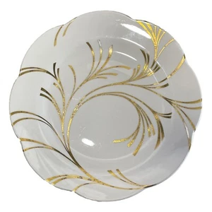 SPODE Compliments WHISPER 9.25" PLATE Gold Swirl Design ENGLAND Fine Bone China - Picture 1 of 6
