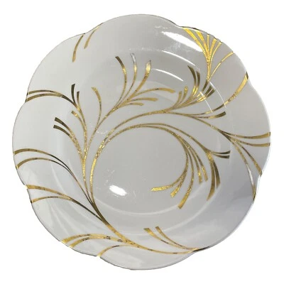 SPODE Compliments WHISPER 9.25" PLATE Gold Swirl Design ENGLAND Fine Bone China - Image 1 of 4
