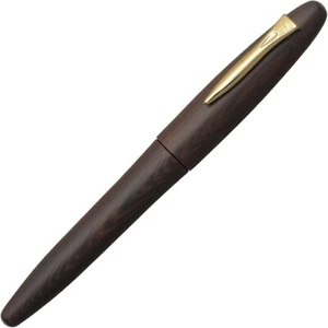 Platinum Fountain pen IZUMO F Nib 18K Gold Ironwood #20 Mat PIZ-50000T 20-2 New - Picture 1 of 2