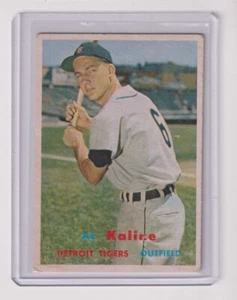 1957 TOPPS #125 AL KALINE IN EX CONDITION - DETROIT TIGERS - Picture 1 of 1