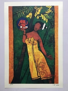 Impresión M. F. Husain - KERALA EXPERIENCE. 2010. FIRMADO A MANO. Edición limitada (12249) - Imagen 1 de 7