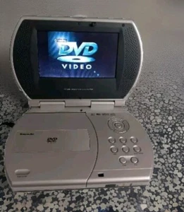 Kawasaki Portable DVD 6.5" Player PVS 166W Silver-Wall/Car Charger/ Remote/ Case - Picture 1 of 9