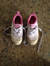 Girl's Dunlop Volley Pink/White Sneakers - Size 13