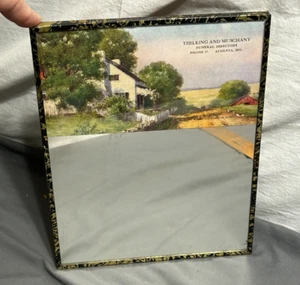 ESPEJO DE PARED PUBLICIDAD FUNERARIA 8x10 de colección Augusta Missouri THILKING MUSCHANY - Imagen 1 de 7