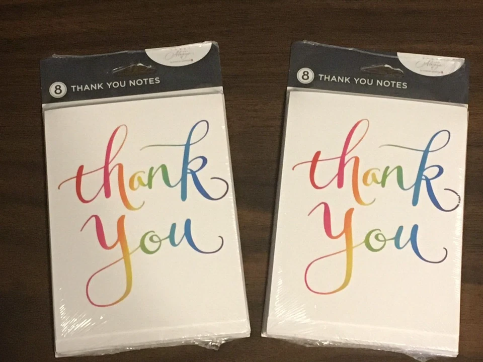 Thank You Cards American Greetings BLANK INSIDE 16 Pack + Envelopes 4" x 5-1/4" - Image 1 of 1