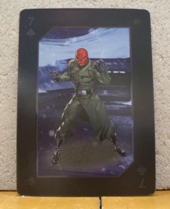 PLAYING TRADING CARD DISNEY MARVEL AVENGERS MAD TITAN THANOS & THE RED SKULL 7C - Picture 1 of 2