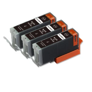 3 schwarze Tintenpatronen + LED Chip für PGI-270BK Cannon MG5720 MG5721 MG5722 - Bild 1 von 1