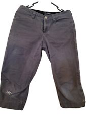 ARCTERYX Womens Capri Pants Hiking Cotton Logo Size 6 Gray