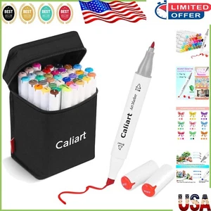 Premium Alcohol-Based Artist Markers with 41 Colors & Ergonomic Carrying Case - Picture 1 of 10